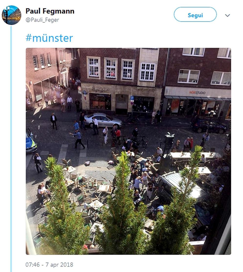 Il luogo del probabile attentato (Ansa/Twitter) - ANSA