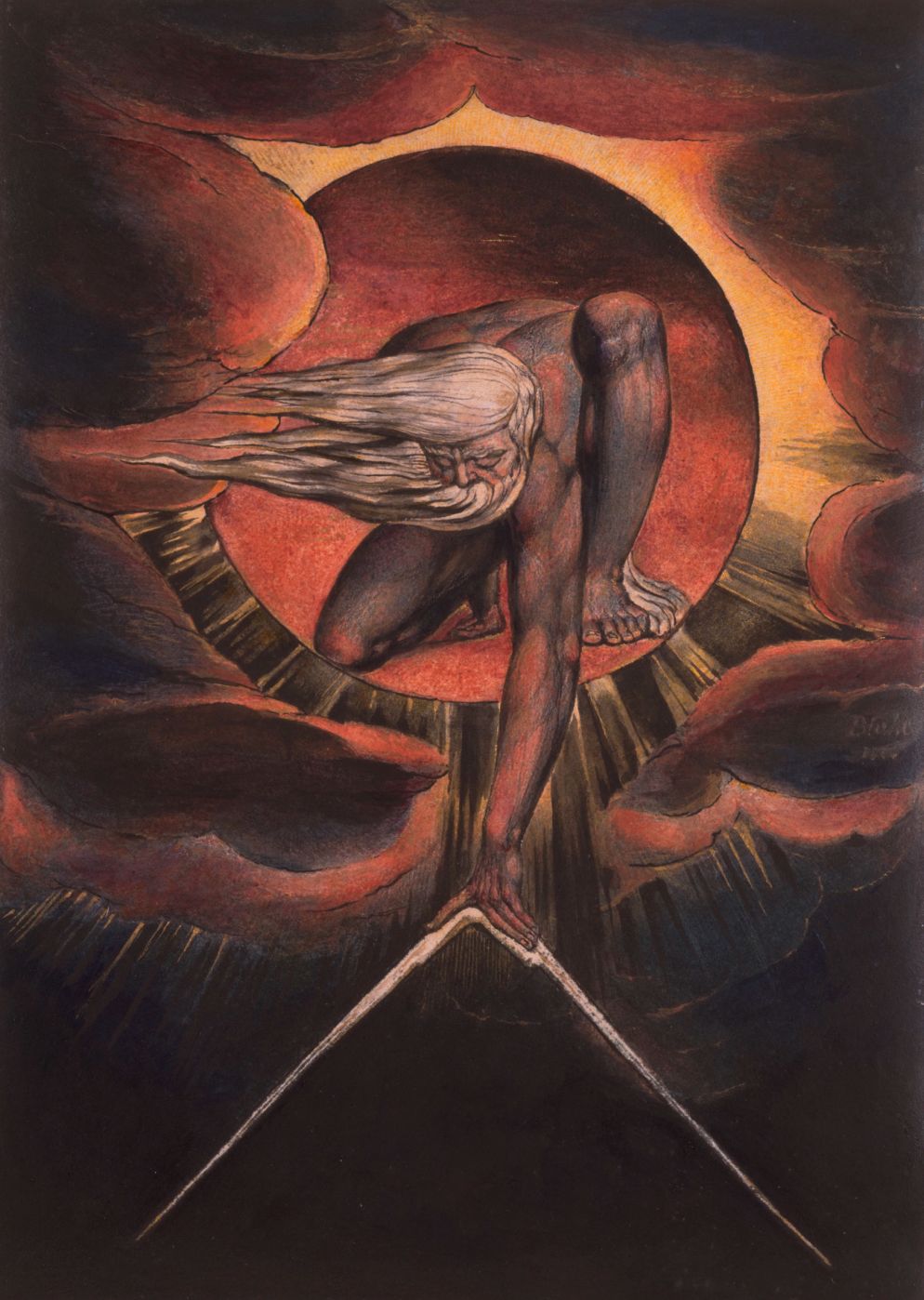 William Blake, "The Ancient of Days", frontespizio di "Europe" (1827)