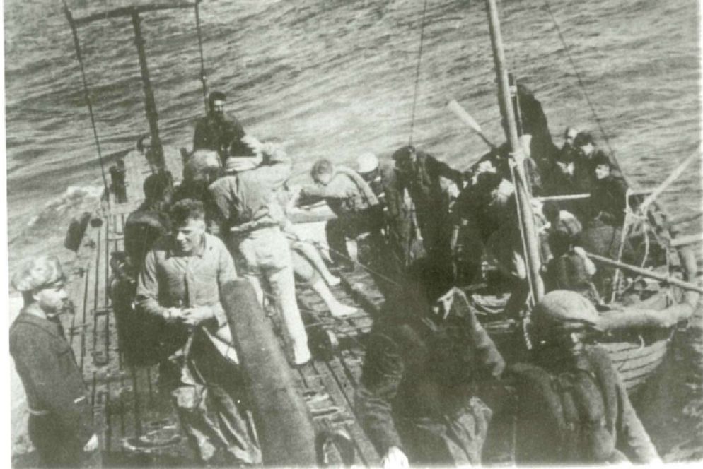 Un'altra immagine del salvataggio