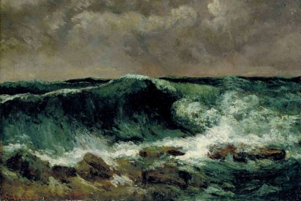 Gustave Courbet, "L'onda" (1869)