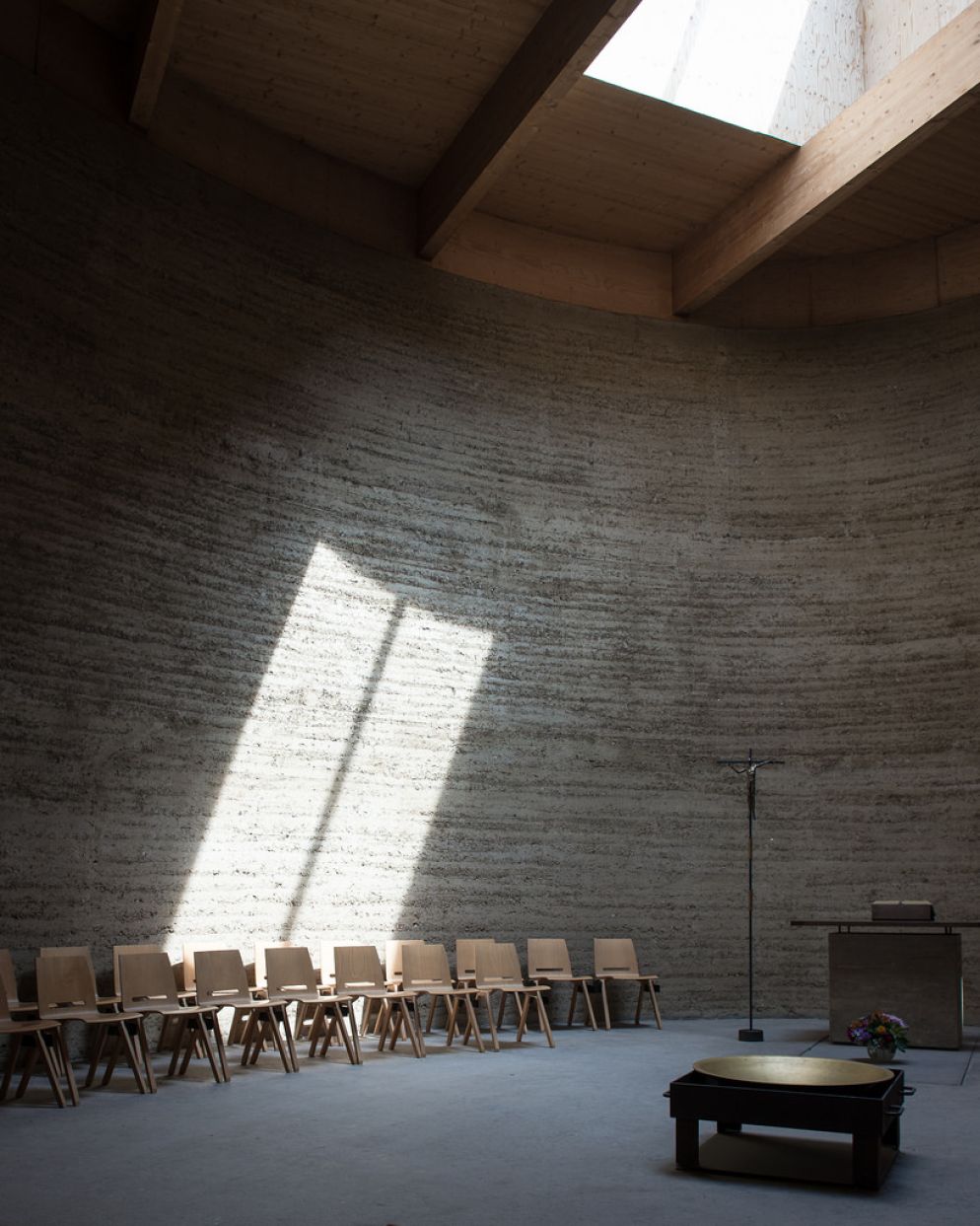 L'interno della cappella della Riconciliazione a Berlino