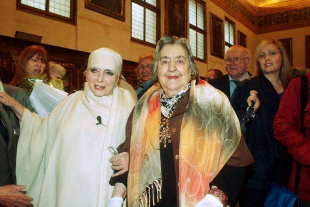 Valentina Cortese e Alda Merini di cui interpretò magistralmente il "Magnificat"