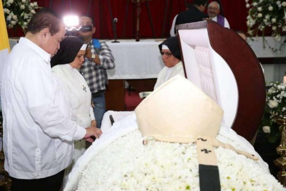 La camera ardente per il Cardinale Obando Bravo. (Foto Arcidiocesi di Managua )