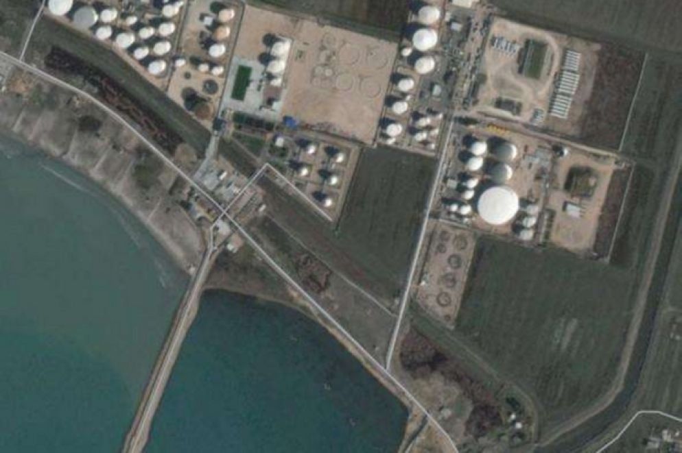 Il porto di Durazzo da Google maps