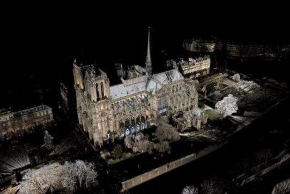 La riproduzione di 3D della cattedrale di Notre-Dame de Paris fatta dal professor Andrew Tallon del Vassar College
