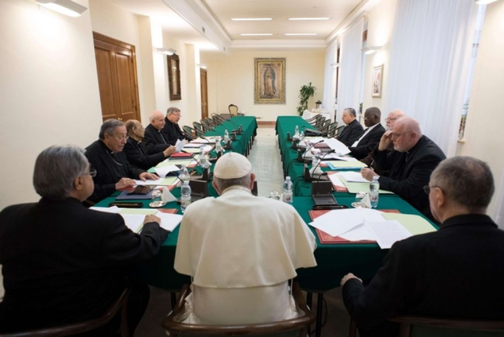 Una riunione del C9 (Foto Osservatore Romano)