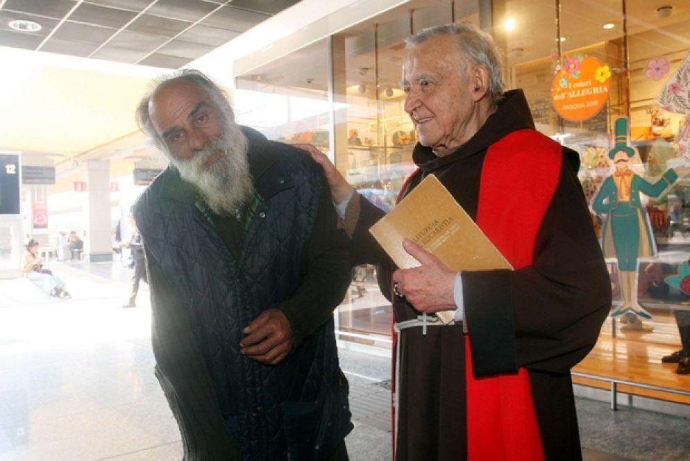 Padre Pesce con un suo amico (Juzzolino)
