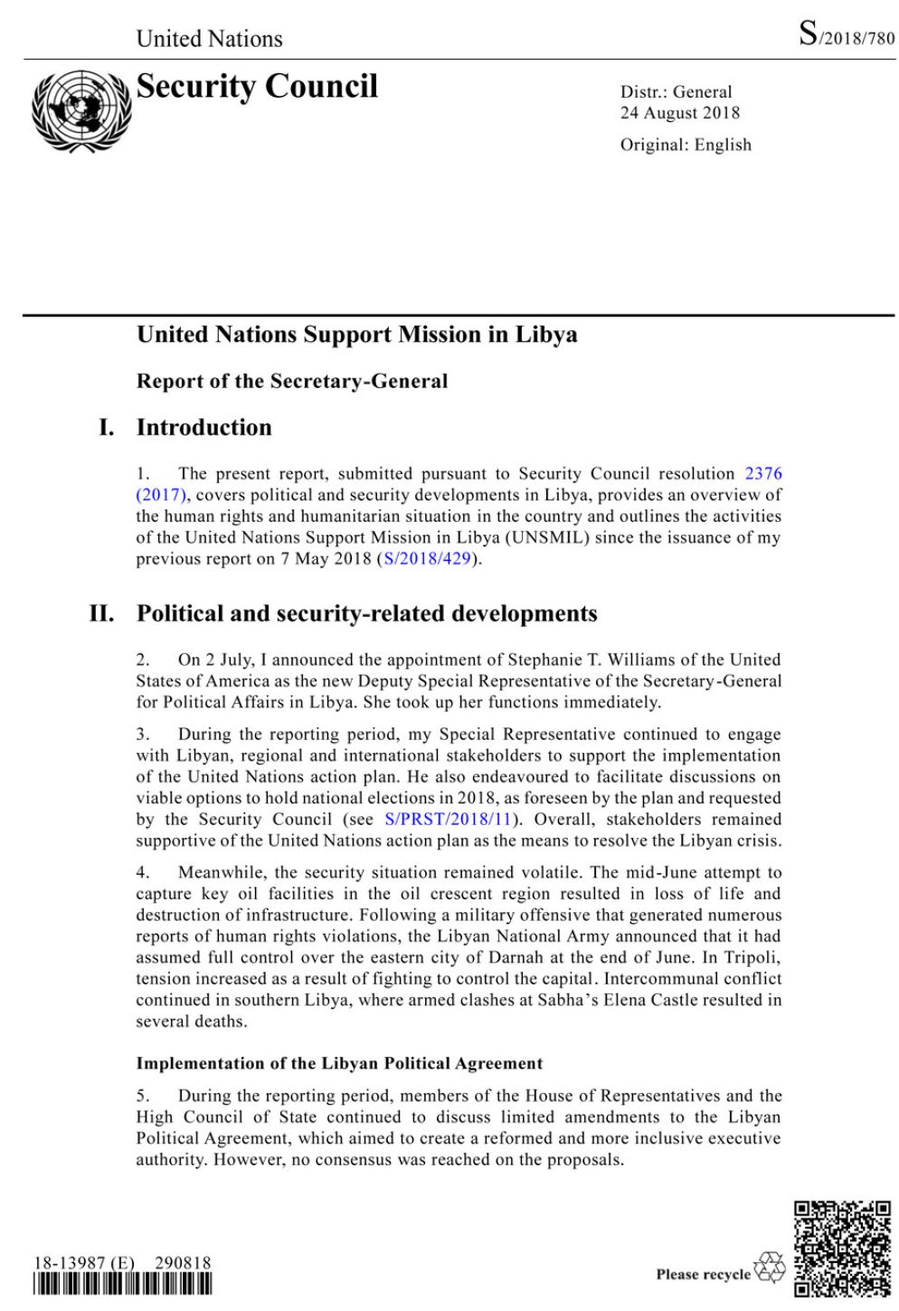 Il report con cui l’Onu accusa il governo libico