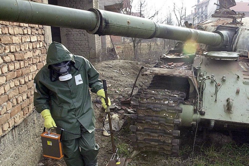 Ricerca di tracce di uranio in Serbia (Ansa)