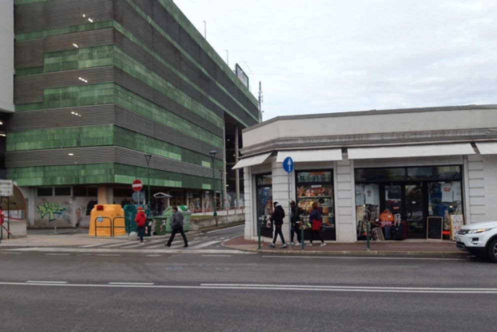 La zona antistante la stazione di Mestre