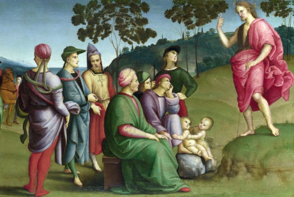 "La Predica del Battista" di Raffaello Sanzio alla National Gallery di Londra