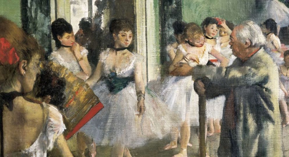 Edgar Degas, «La lezione di danza» (1873-1875, particolare)