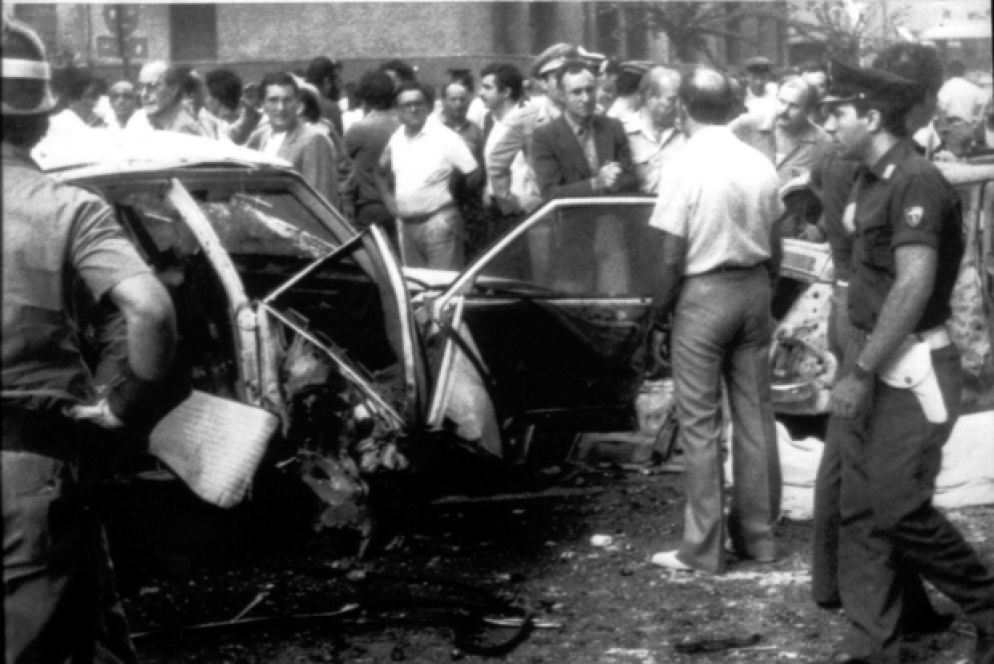 Un'immagine d'archivio della strage del 29 luglio 1983