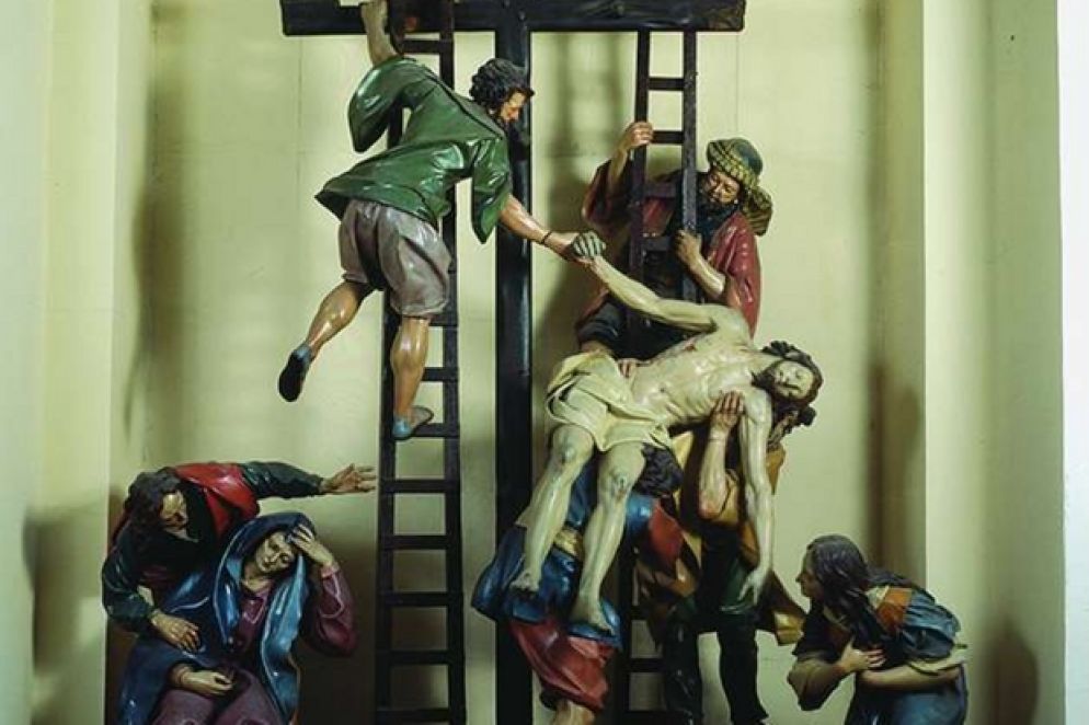 Anton Maria Maragliano, particolare della “Deposizione dalla croce” dalla chiesa di N. S. della Visitazione a Genova