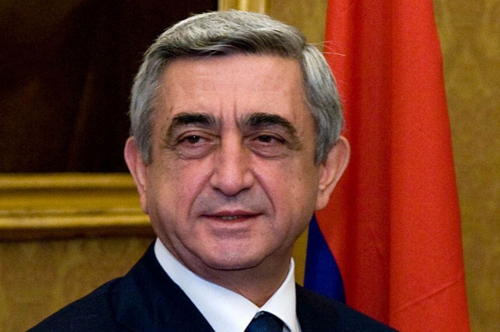 Il presidente uscente dell'Armenia, Serzh Sargsyan, oggi eletto premier (Ansa)