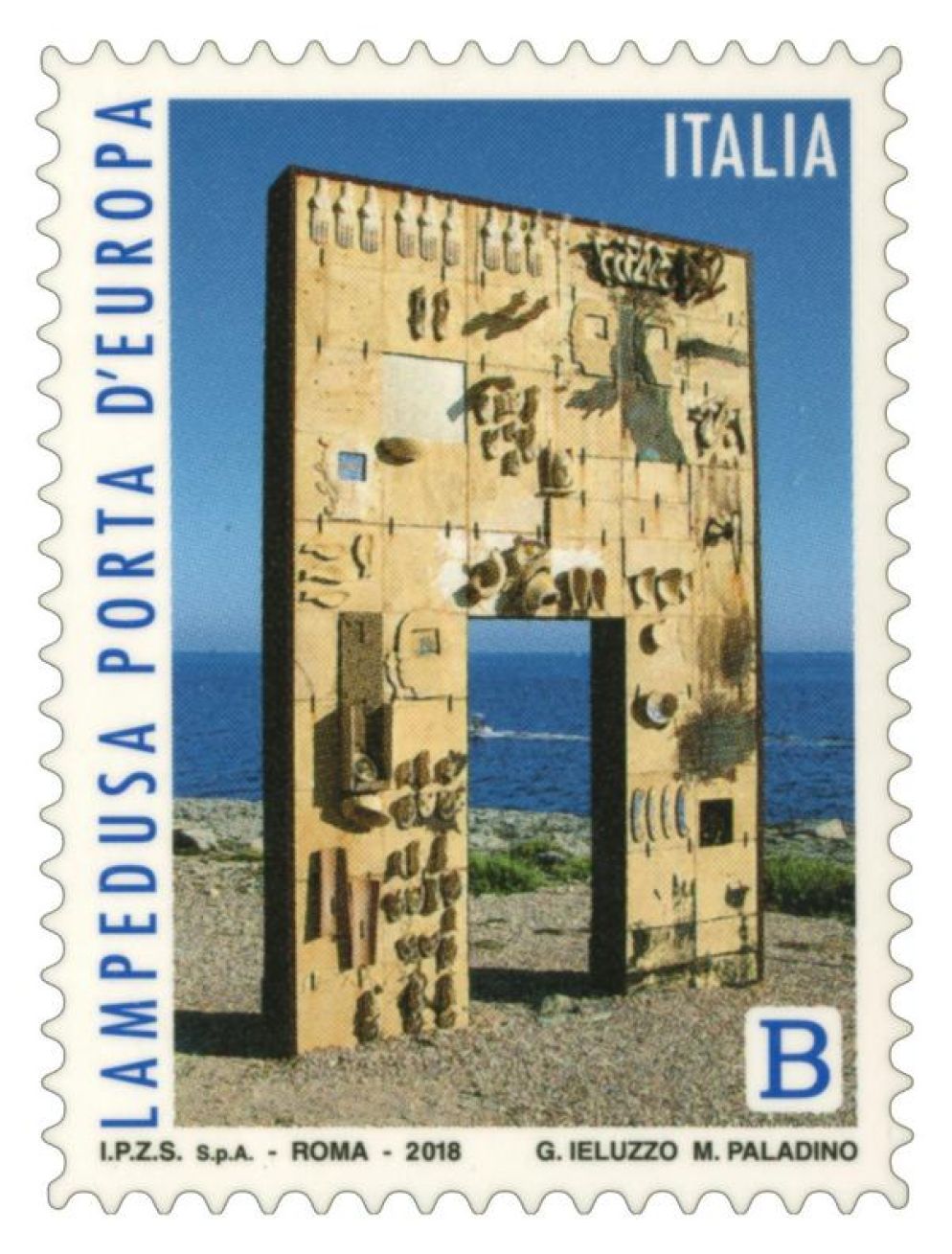 Il francobollo emesso dal ministero dello Svilippo economico e stampato da Poste Italiane - ANSA