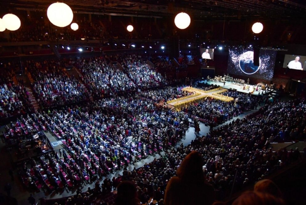 I partecipanti alla celebrazione ecumenica di Lund, nel 2016
