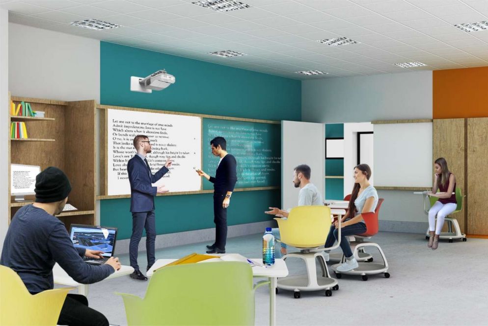 Come saranno le nuove aule della scuola di Montichiari