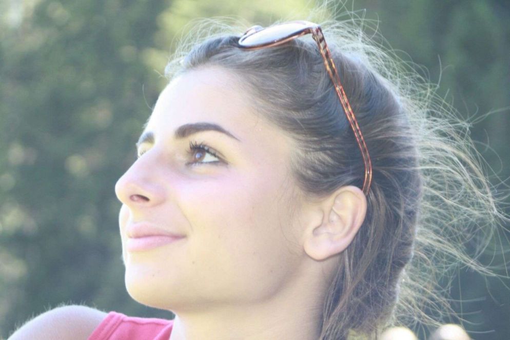 Cecilia Nardini, 18 anni, autrice della sesta Stazione (“Veronica asciuga il volto di Gesù”)