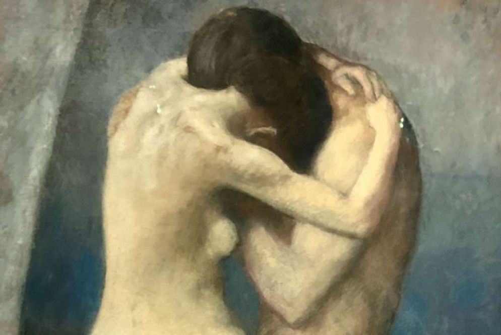Picasso, «L’abbraccio» (1903, particolare)