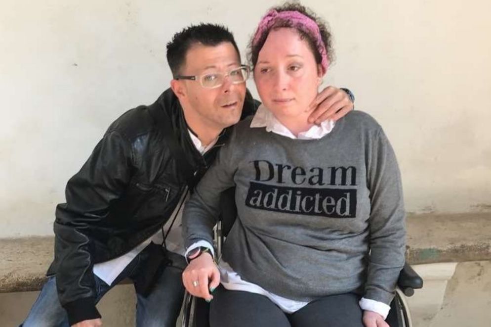 Giulia con il fidanzato Fabrizio