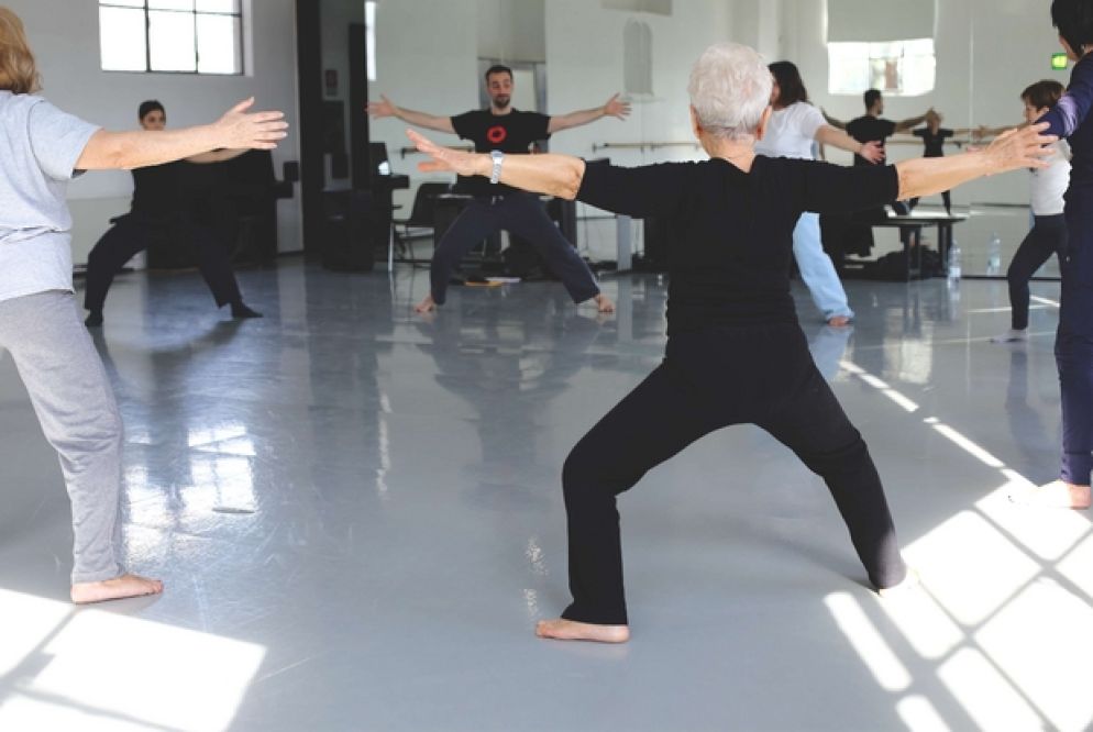 Andrea Rosso Gallo e il suo laboratorio-spettacolo con anziani e disabili alla Lavanderia a vapore (foto E.Gleisser)