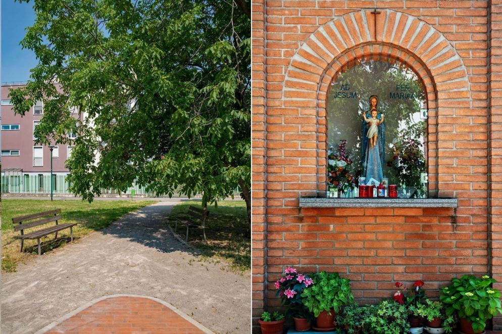 “Madonna con Bambino nel Parco di via Negrelli”, Mario Gabrieli - Museo di Fotografica Contemporanea, Cinisello Balsamo