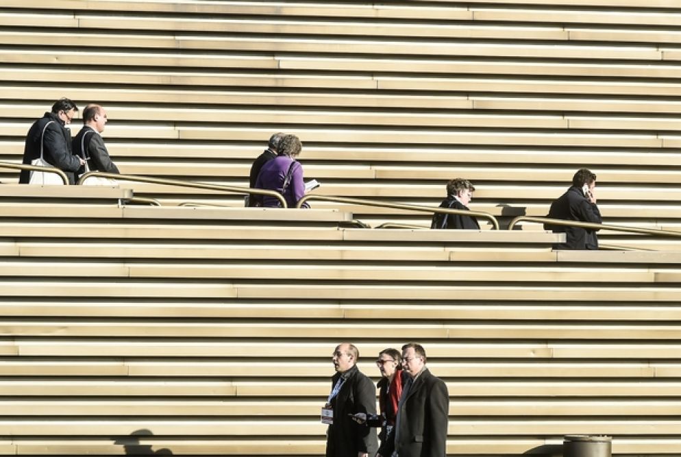 Alcuni delegati al Convegno ecclesiale nazionale di Firenze nel 2015
