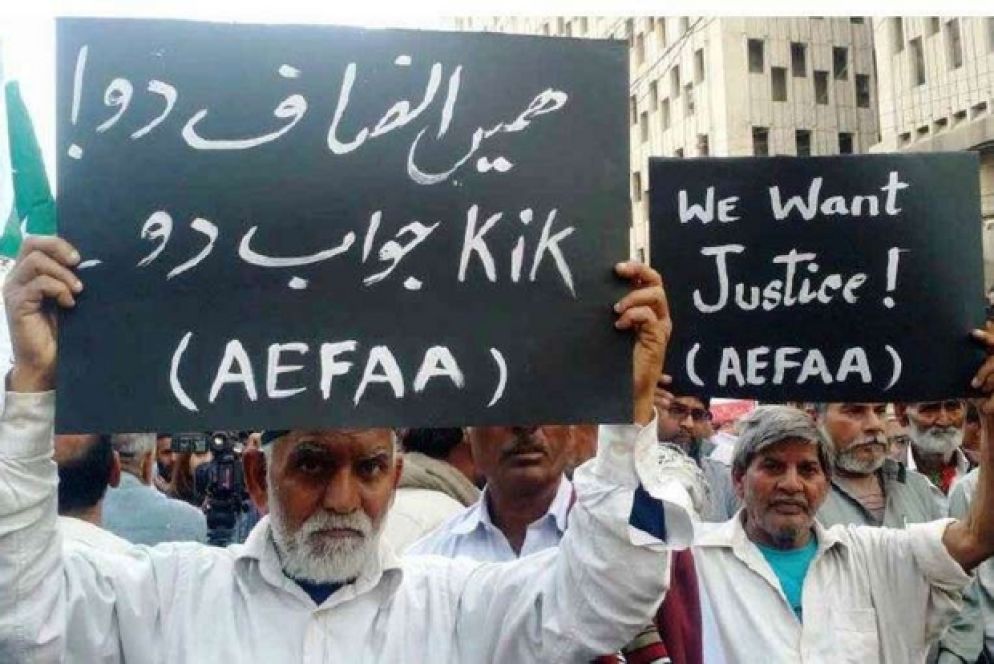 Manifestazione di lavoratori della Ali Enterprises ©NTUF/AEFFA. ©ECCHR