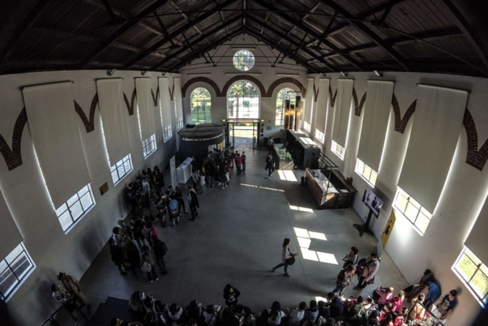 L'interno della Lavanderia a Vapore di (Torino), dove si trovano sale prova, un teatro e luoghi di