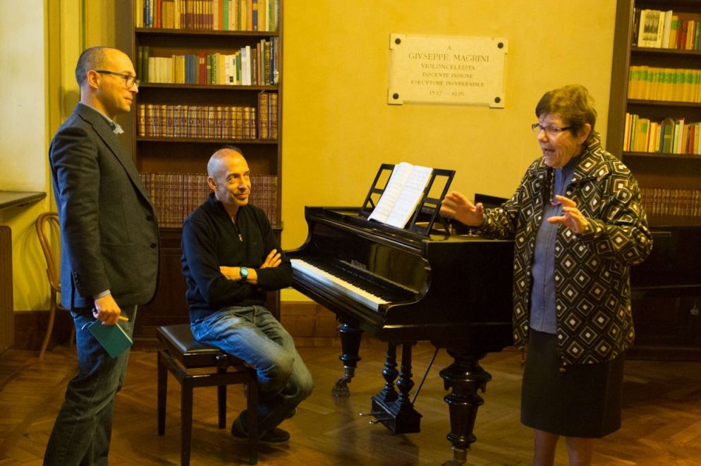 Luisa Mandelli a "Casa Verdi" a Milano (foto di Maria Elena Fantasia)