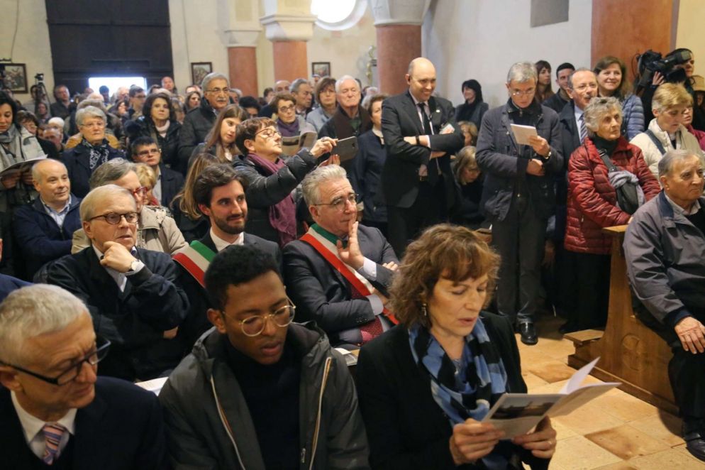 La Pieve di Castellarano domenica era gremita per la celebrazione per il 73° anniversario del martirio del beato Rolando Rivi