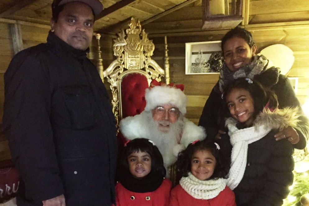 Il giorno di Natale con il papà e Babbo Natale a Milano