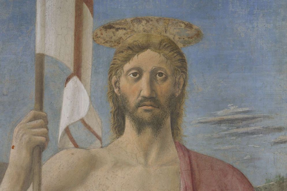 Il volto di Cristo nella Resurrezione di Piero della Francesca a Sansepolcro dopo il restauro