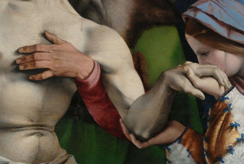 Lorenzo Lotto, Un particolare dal Polittico di Recanati