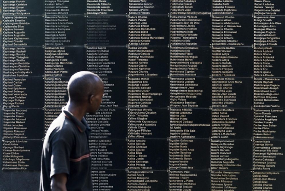 Il memoriale del genocidio a Kigali (Ansa)