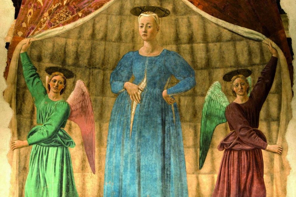 "La Madonna del parto" di Piero della Francesco a Monterchi (Arezzo)