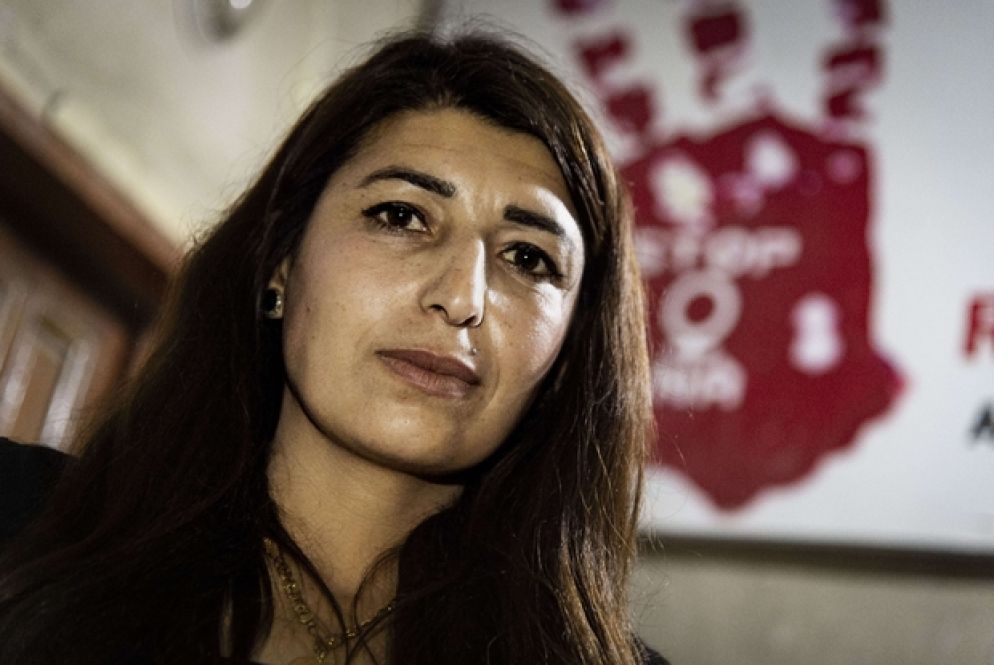 Shirin Muslim, amministratrice dell'associazione “Sarah” a Kobane (Cristian Gennari)