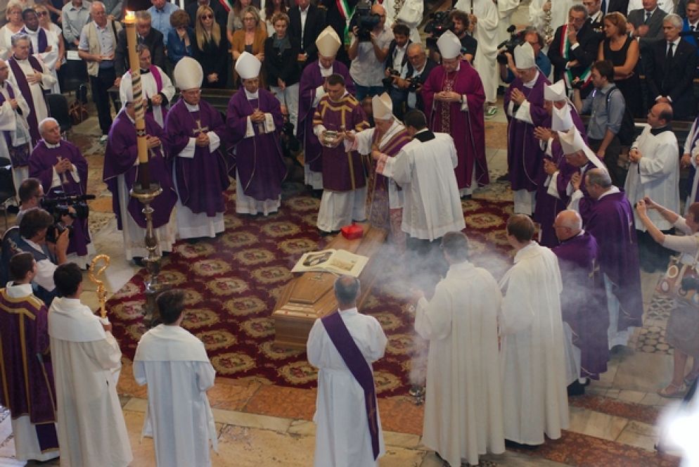 I funerali del cardinale Tonini, il 30 luglio a Ravenna (foto Argnani)