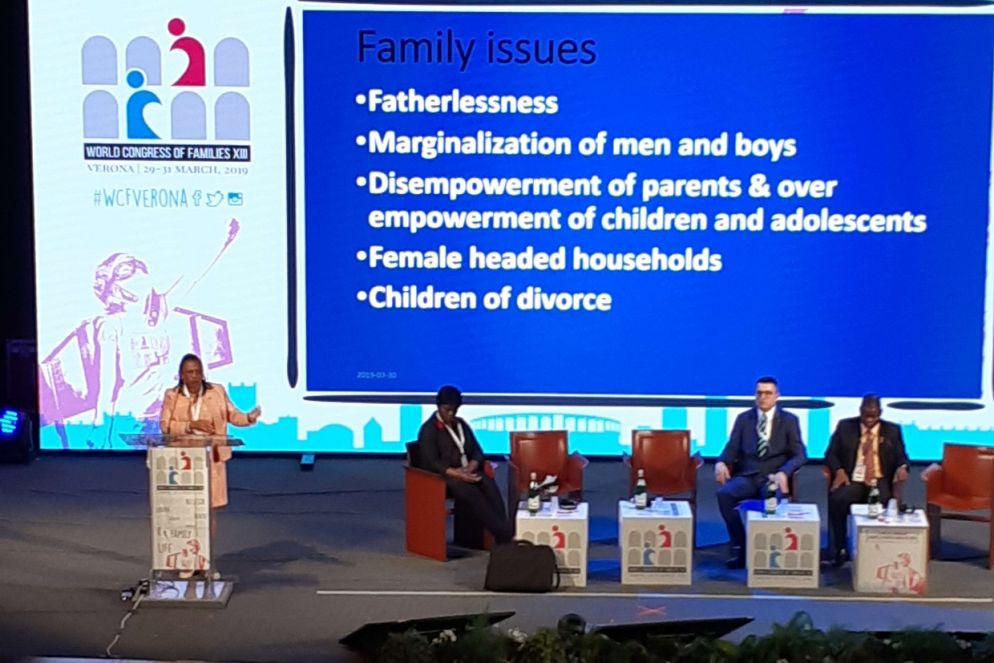 Un momento del Congresso delle Famiglie (Moia)