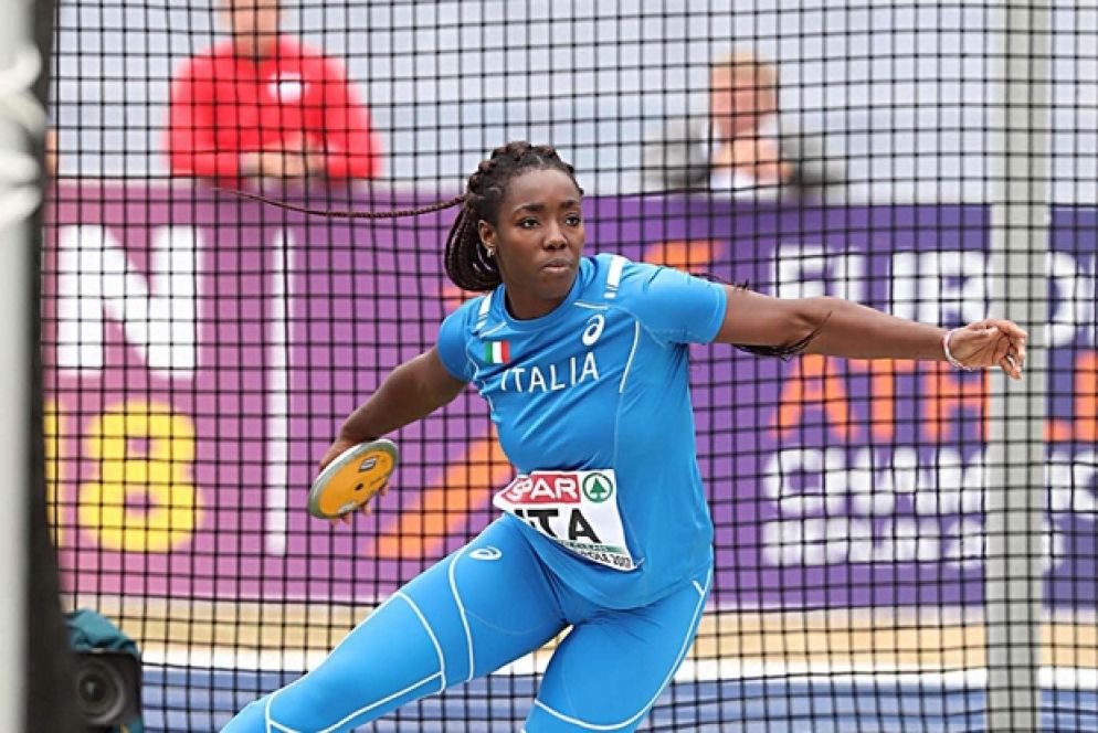 Daisy Osakue in maglia azzurra (Ansa)