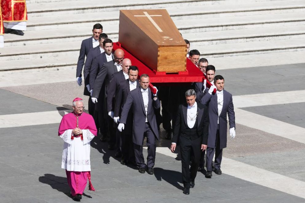 Il feretro di Papa Francesco - Ipa