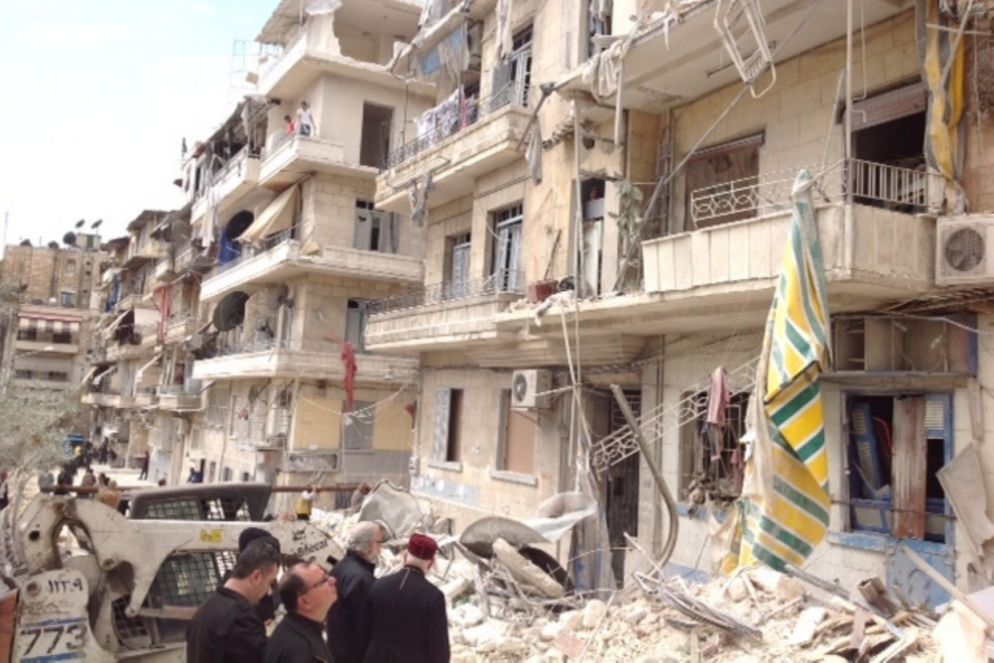 Fra le macerie del quartiere cristiano di Aleppo in Siria - .