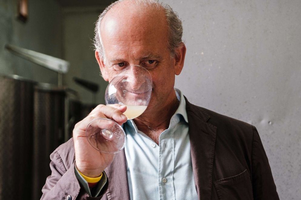 Lamberto Frescobaldi assaggia il suo "Gorgona"