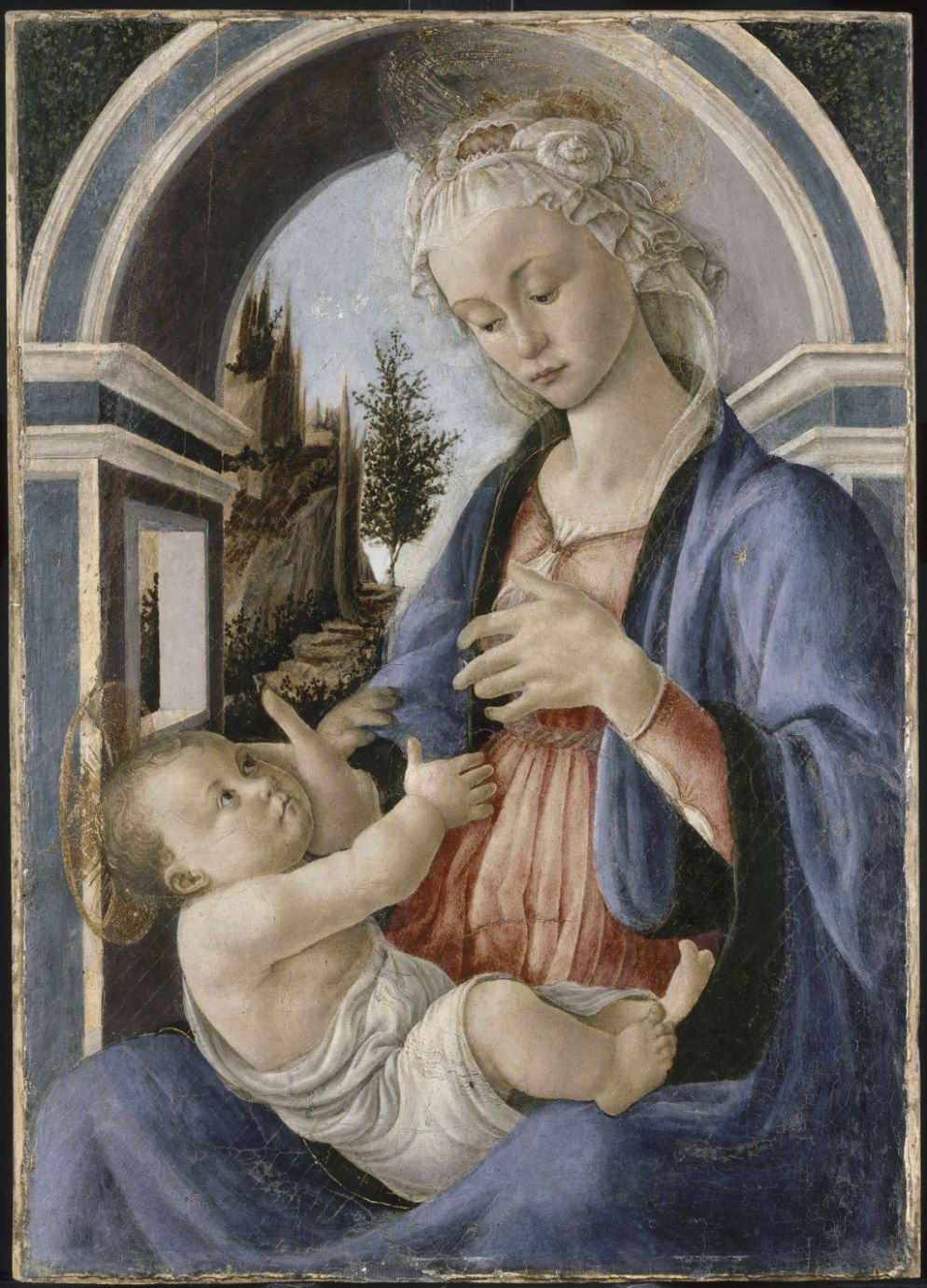 Sandro Botticelli, "Madonna col Bambino" - / Avignone, Petit Palais