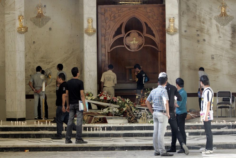 L'attentato alla Cattedrale di Baghdad nel 2010 - Ansa