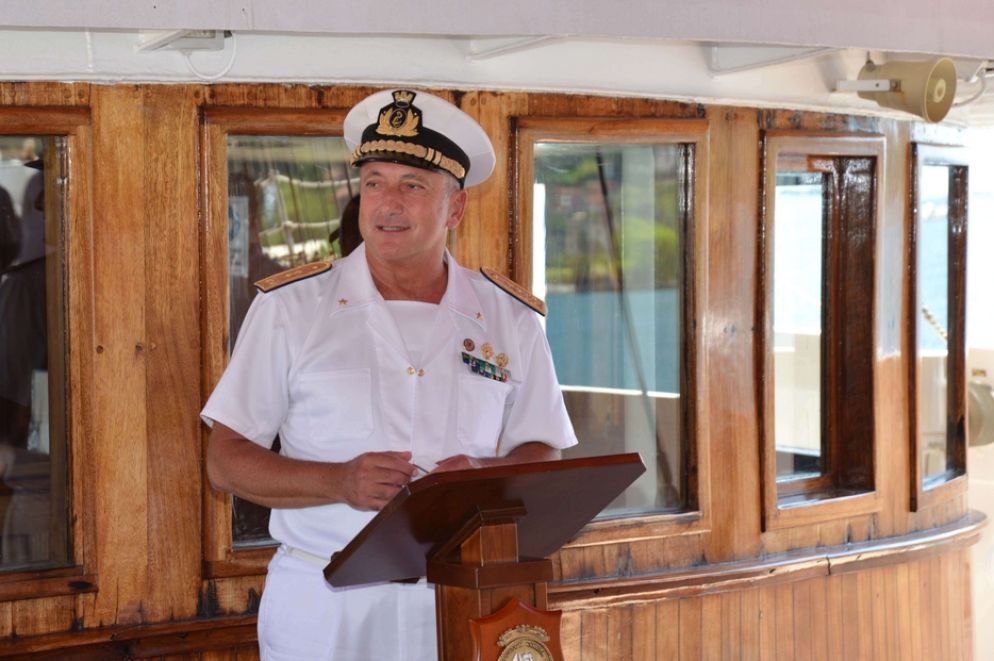 L'ammiraglio di Divisione Giorgio Lazio, Comandante Marittimo Nord - Foto Marina Militare