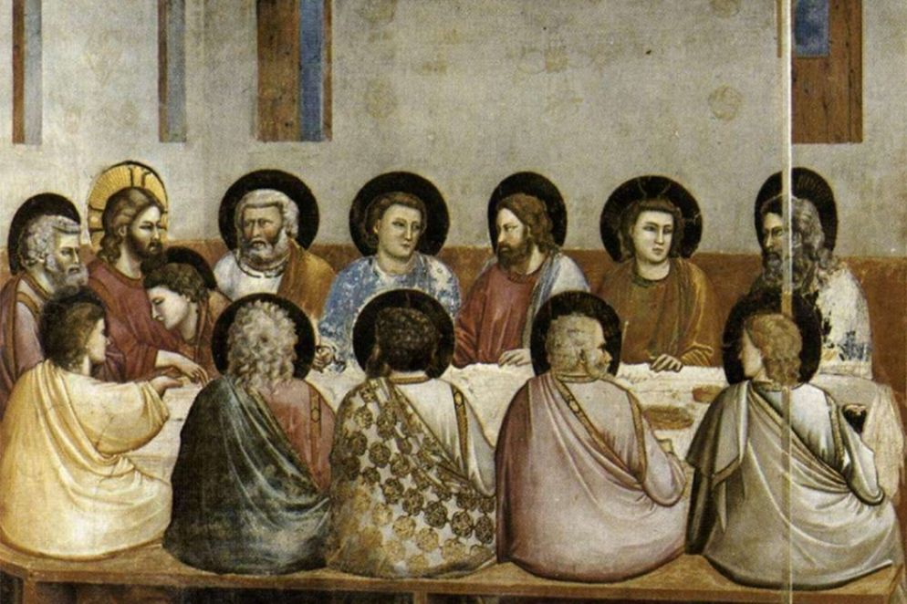 Giotto, Ultima Cena. Padova, Cappella degli Scrovegni