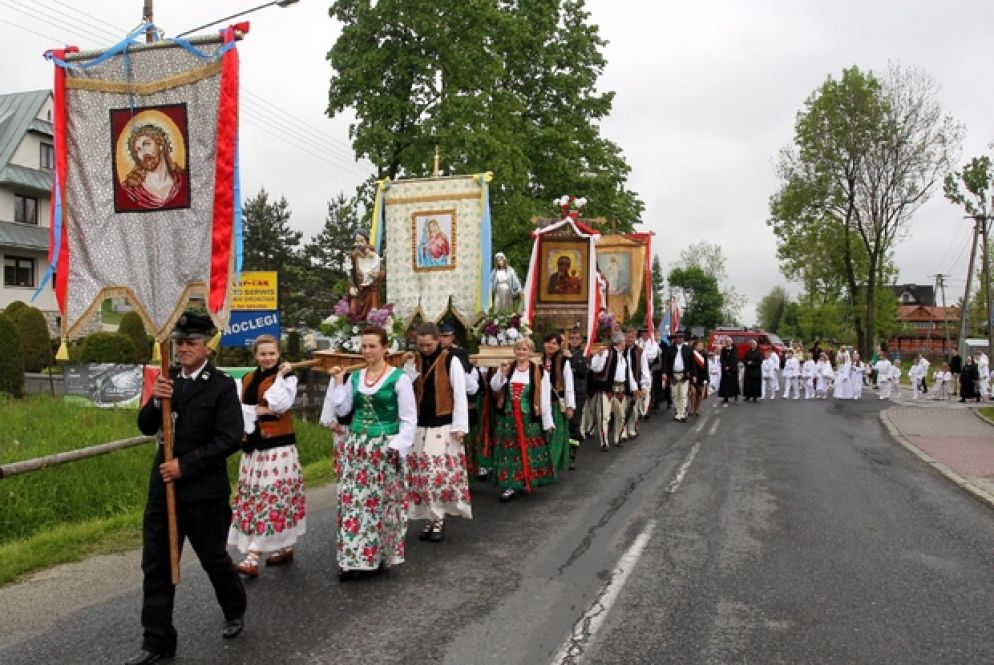 Una processione eucaristica in Polonia