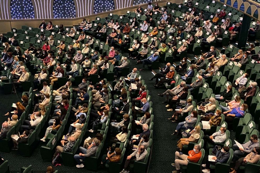 I partecipanti al Convegno del Movimento per la Vita a bordo di Msc Magnifica in navigazione nell'alto Adriatico - Giovanna Sedda
